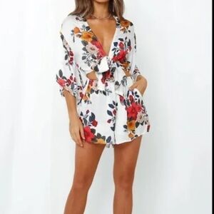 Hello Molly Vibrant Floral Romper